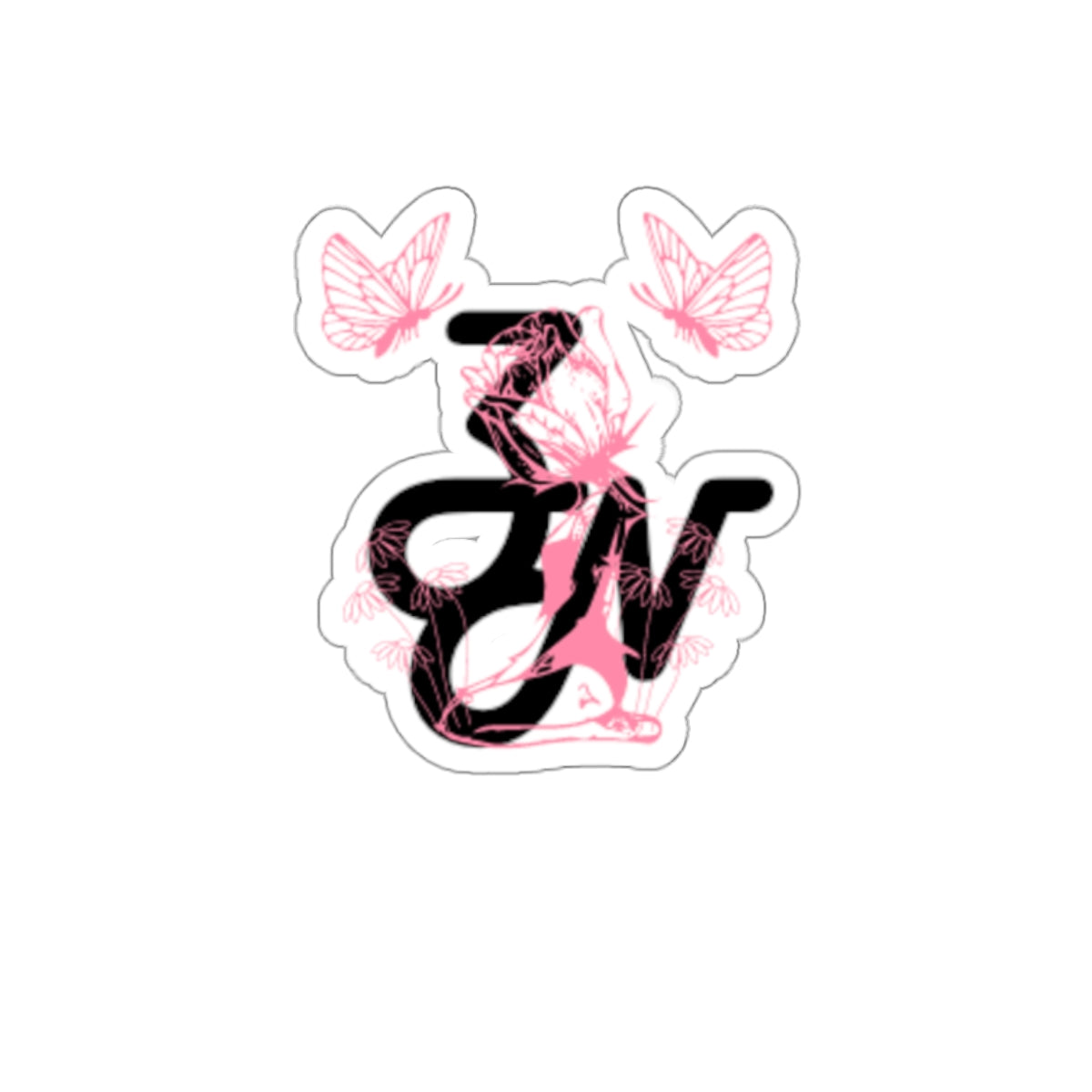 Smell The Roses - Pink - Sticker